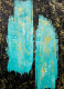 Celestial Aqua Texture (PRT-8156-121750) - Canvas Art Print - 17in X 24in