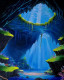 Magical Underwater Landscape (ART-18459-122020) - Handpainted Art Painting - 24in X 29in