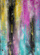 Vibrant Cascade Textured Abstract Painting (ART-8156-121933) - Handpainted Art Painting - 15in X 21in