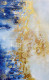 Royal Blue Gold Harmony (ART-8156-121990) - Handpainted Art Painting - 10in X 16in