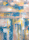 Pastel Skyline Serenity Abstract Painting (ART-8156-121908) - Handpainted Art Painting - 15in X 21in