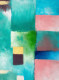 Pastel Harmony Blocks Abstract Painting (ART-8156-121939) - Handpainted Art Painting - 15in X 21in