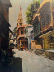 Street Scene - Blue City (ART-15644-122208) - Handpainted Art Painting - 12in X 16in