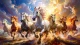 Journey From Darkness To Divine Light-2 (PRT-17594-122260) - Canvas Art Print - 48in X 27in