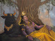 Nandi’s Mahadev (ART-1818-122266) - Handpainted Art Painting - 48in X 36in