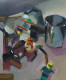 Lego Play (ART-8322-122285) - Handpainted Art Painting - 10in X 12in
