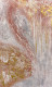 Textured Blush Rain (PRT-8156-122293) - Canvas Art Print - 11in X 18in