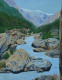 Landscape Gangotri I (PRT-2948-122426) - Canvas Art Print - 18in X 24in