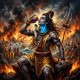 Tara Ma - The Cooling Grace | She Who Healed The Cosmic Poison Of Shiva (PRT-8740-122397) - Canvas Art Print - 12in X 12in