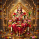 Lalitha Tripura Sundari - Pasa & Ankusa | Goddess Of Love And Wisdom (PRT-8740-122382) - Canvas Art Print - 12in X 12in