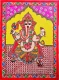 Ganpati Gajannan (ART-7470-122403) - Handpainted Art Painting - 11in X 15in