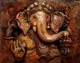 GANESHA (ART-18522-122347) - Handpainted Art Painting - 20in X 16in