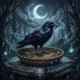 Dhumavati Ma - The Crow Messenger | Wisdom In What Others Discard (PRT-8740-122478) - Canvas Art Print - 12in X 12in