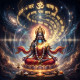 Bhairavi Ma - Ruler Of Para Vak | Goddess Of Primordial Speech (PRT-8740-122466) - Canvas Art Print - 12in X 12in