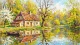 Reflections Beneath Springlight (PRT-15697-122566) - Canvas Art Print - 60in X 33in