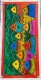 Madhubani Fish Symphony (ART-7902-122609) - Handpainted Art Painting - 9in X 18in
