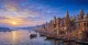 Banaras Ghat Painting (ART-3319-122603) - Handpainted Art Painting - 48in X 30in