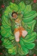 "Lord Hanuman Acrylic Canvas Painting" (ART-18547-122577) - Handpainted Art Painting - 12in X 17in