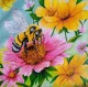 Honey Bee (PRT-8347-122655) - Canvas Art Print - 30in X 30in