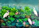 Lotus Pond ( Before Noon) (ART-6525-122658) - Handpainted Art Painting - 48in X 36in