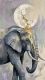 Power Lives In Gentle Hearts - Series: Beasts Of The Inner Cosmos - 02 (PRT-15697-122726) - Canvas Art Print - 33in X 60in