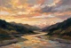 Fire On The Himalayan Water (Sacred Peaks — A Himalayan Landscape Collection) (PRT-15697-122695) - Canvas Art Print - 60in X 40in