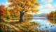 Heaven View Nature Mountains Forest Scenery Landscape Painting (ART-3319-122713) - Handpainted Art Painting - 48in X 24in