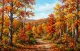 Forest Landscape Scenery Painting (ART-3319-122714) - Handpainted Art Painting - 36in X 24in