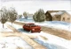 Winter Transit 2 (ART-5291-122872) - Handpainted Art Painting - 11in X 8in