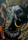 LORD GANESHA (ART-7659-122889) - Handpainted Art Painting - 11in X 16in