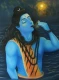 Shiva Shankar (ART-976-122776) - Handpainted Art Painting - 30in X 40in