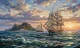 Ocean Seascape Ships Sailing Landscape Painting (ART-3319-122701) - Handpainted Art Painting - 48in X 30in