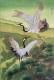 Dancing Cranes (ART-8729-122922) - Handpainted Art Painting - 12in X 16in