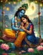 The Divine Embrace (PRT-17594-122929) - Canvas Art Print - 28in X 36in
