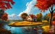 Landscape Painting (ART-6706-123016) - Handpainted Art Painting - 60in X 36in