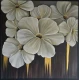 Petals In The Shadows (ART-18641-123218) - Handpainted Art Painting - 36in X 36in