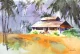 Where The Palms Whisper (ART-5774-123310) - Handpainted Art Painting - 22in X 15in