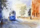 Kolkata Awakens (ART-5774-123306) - Handpainted Art Painting - 20in X 14in