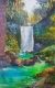 Waterfall (PRT-7901-123433) - Canvas Art Print - 22in X 36in