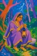 The Lantern In The Storm: A Portrait Of Devotion (PRT-18374-123392) - Canvas Art Print - 20in X 30in