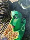 Shiva The Cosmic Yogi (ART-18617-123396) - Handpainted Art Painting - 12in X 16in