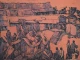 Slum Eviction (ART-18009-123390) - Handpainted Art Painting - 40in X 28in