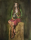 Christina For Christianity (ART-17475-123304) - Handpainted Art Painting - 12in X 14in