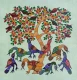 The Singing Tree (ART-7213-123485) - Handpainted Art Painting - 9in X 9in