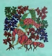 Forest Of Peacocks (ART-7213-123482) - Handpainted Art Painting - 9in X 9in