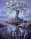 The Silent Mirror (PRT-15697-123644) - Canvas Art Print - 48in X 60in