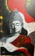 Budhdha (ART-17937-123674) - Handpainted Art Painting - 22in X 34in