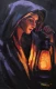 LANTERN BEARER (ART-18703-123793) - Handpainted Art Painting - 24in X 36in