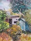 Sheds (ART-18775-123978) - Handpainted Art Painting - 9in X 12in