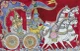 Gitopadesha – Krishna & Arjuna On The Chariot | Kalamkari Painting (ART-18801-123924) - Handpainted Art Painting - 23in X 16in